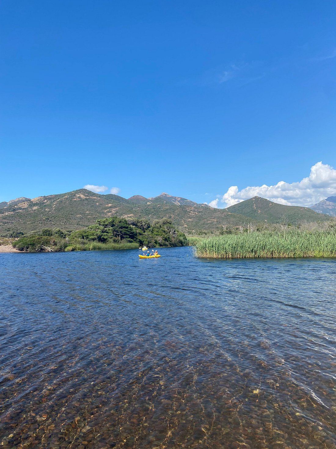 Vue large du delta du Fangu